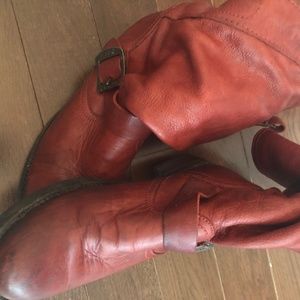 Womens Frye Veronica Boots - Crimson